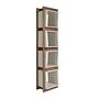 Cube Walnut veneer bookcase 0