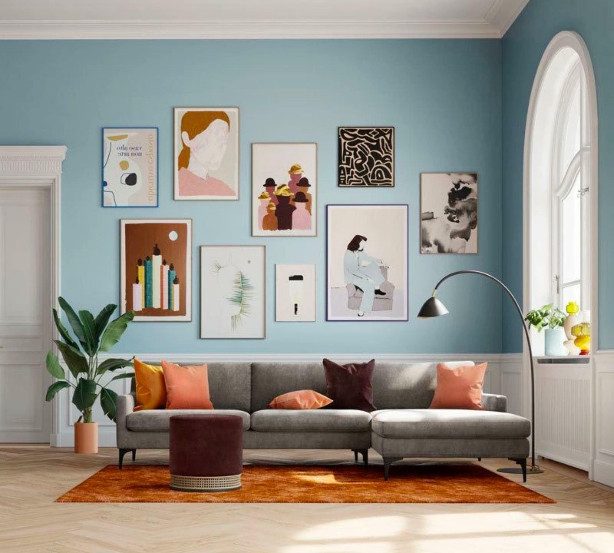 Großes Astha Sofa Récamiere Rechts Danny Steel Grey 0