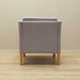 Vintage armchair beech wood textile grey 1970s 7