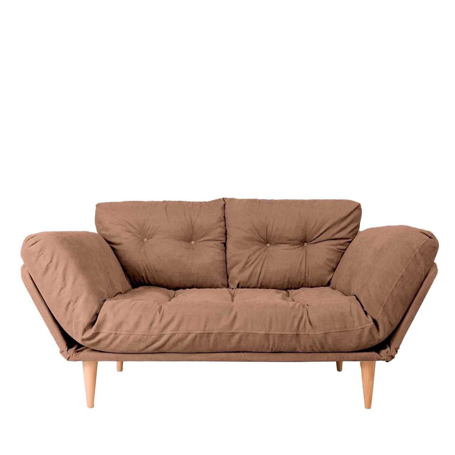 Nina Daybed Schlafsofa 3-Sitzer Hellbraun 0