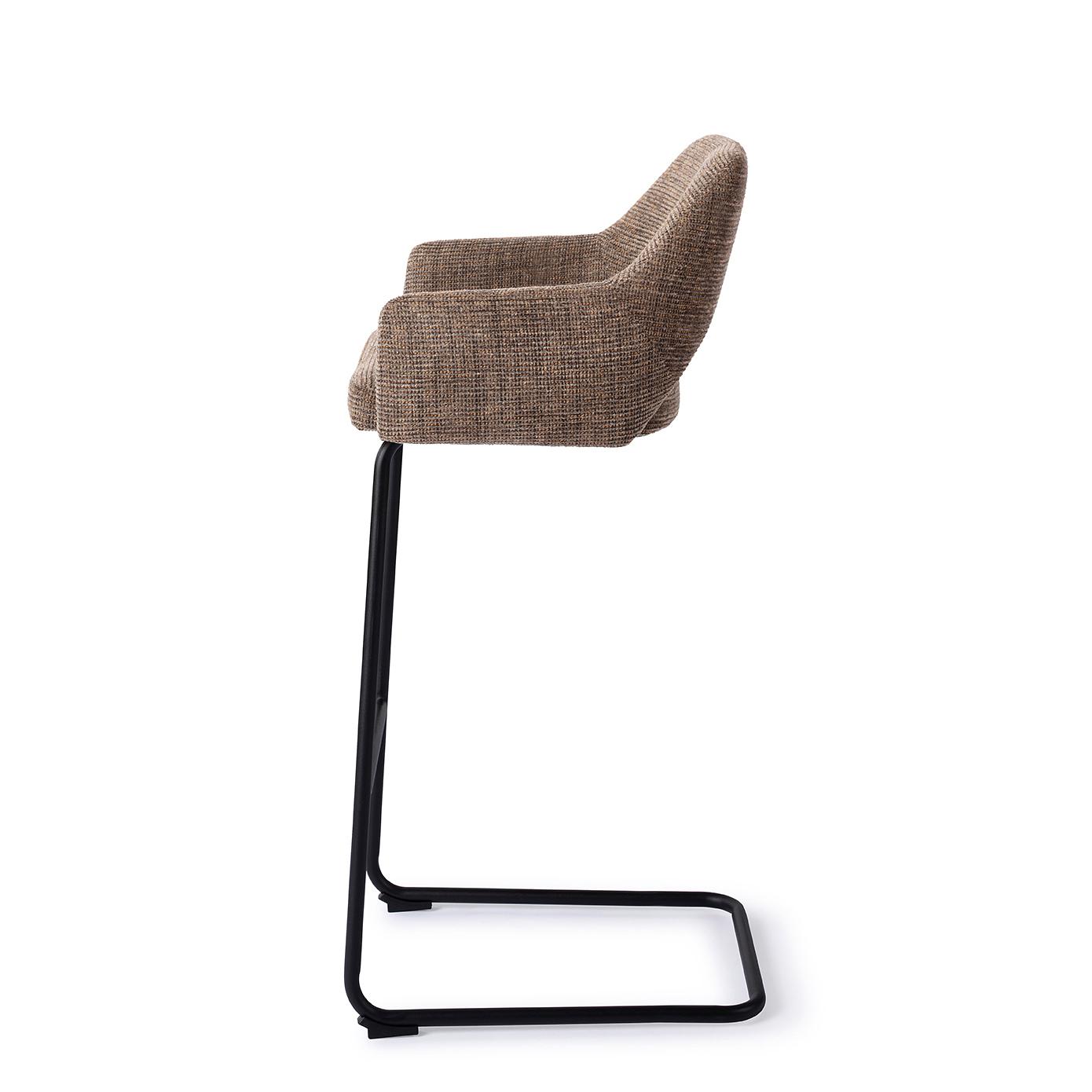 Yanai Bar Stool Bar (H) Checked Chestnut 1