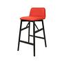 2x Bardot 0036 Wood Sgabello da bar Legno Pelle Rosso 3
