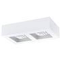 Ferreros LED-Deckenleuchte Polycarbonat Stahl 2-flammig 0