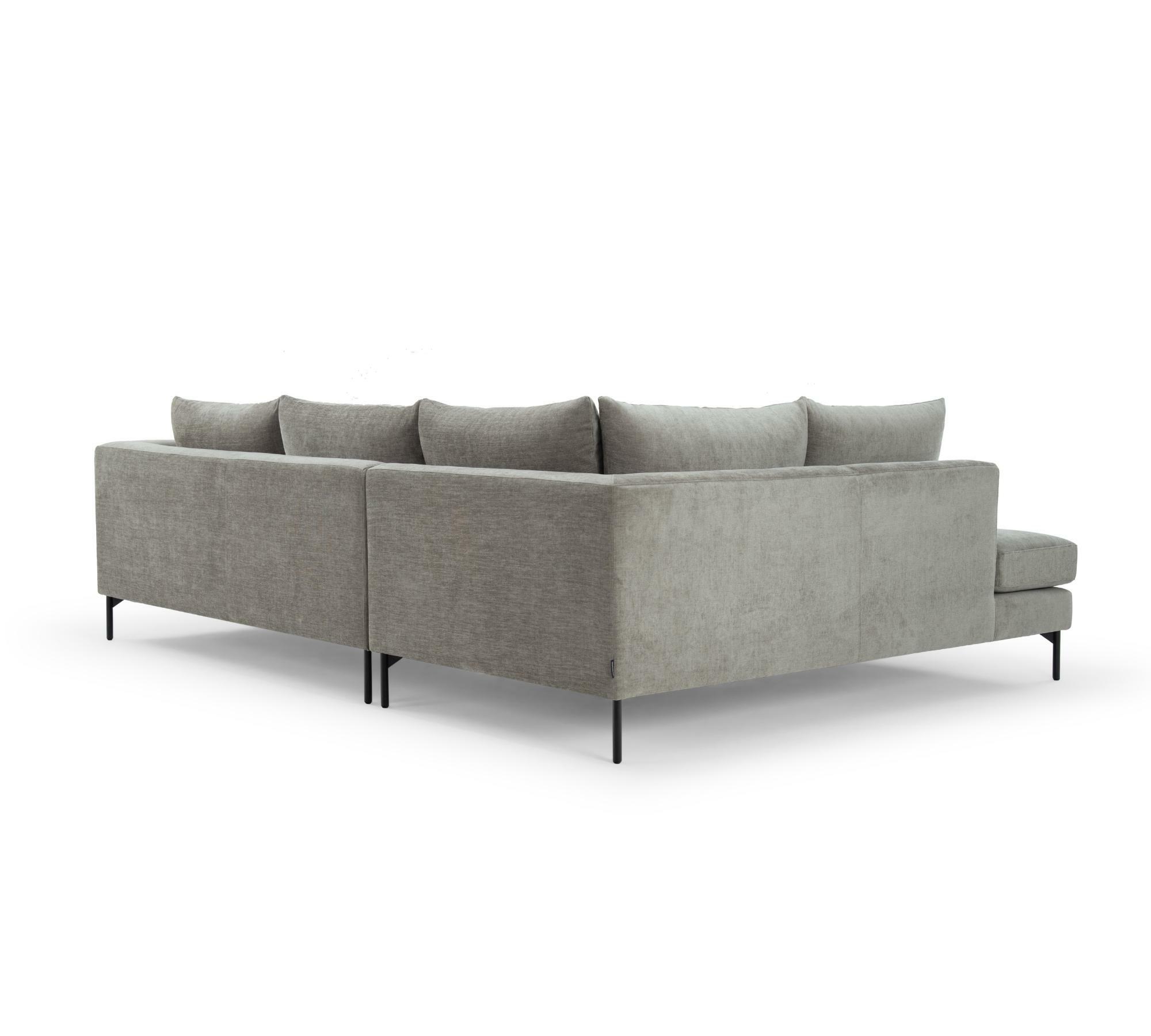 Noa Ecksofa Récamiere Links Planet Grey Green 2