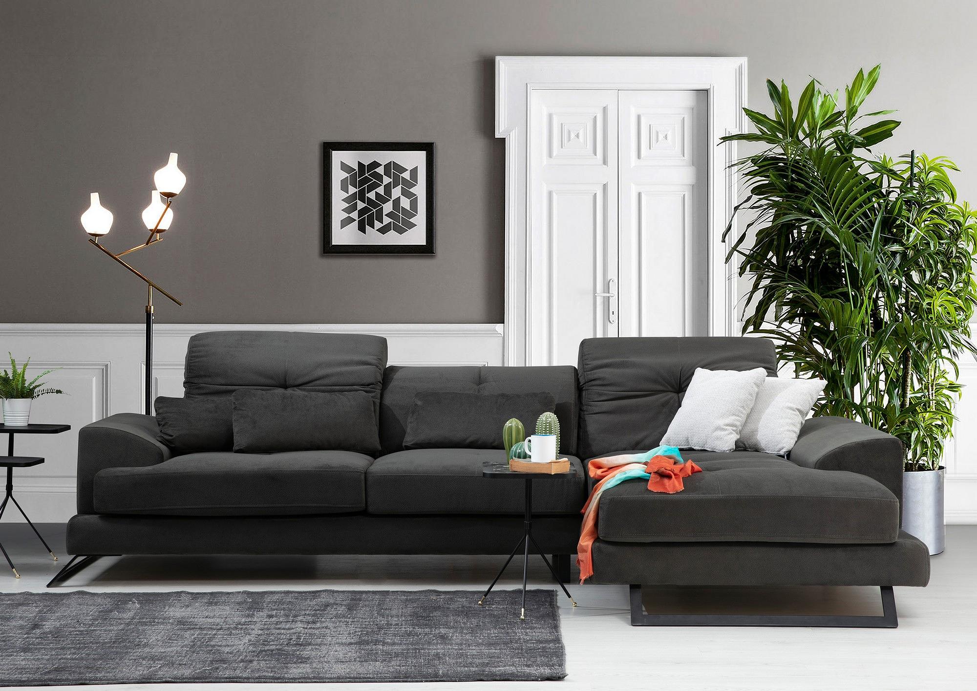 Frido Corner Sofa Right Anthracite 3