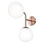 Wall lamp Erich TypeA 2-Light Frosted glass Mixed metal 0