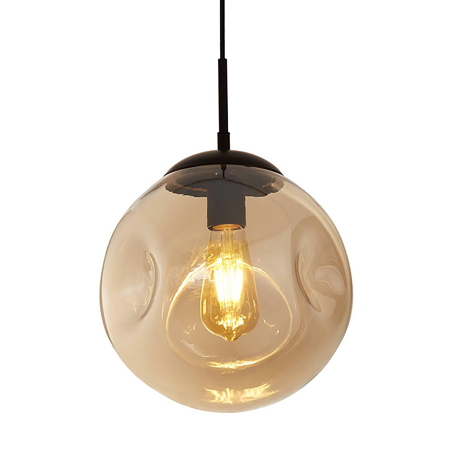 Punch pendant lamp steel colored glass 1-bulb 0