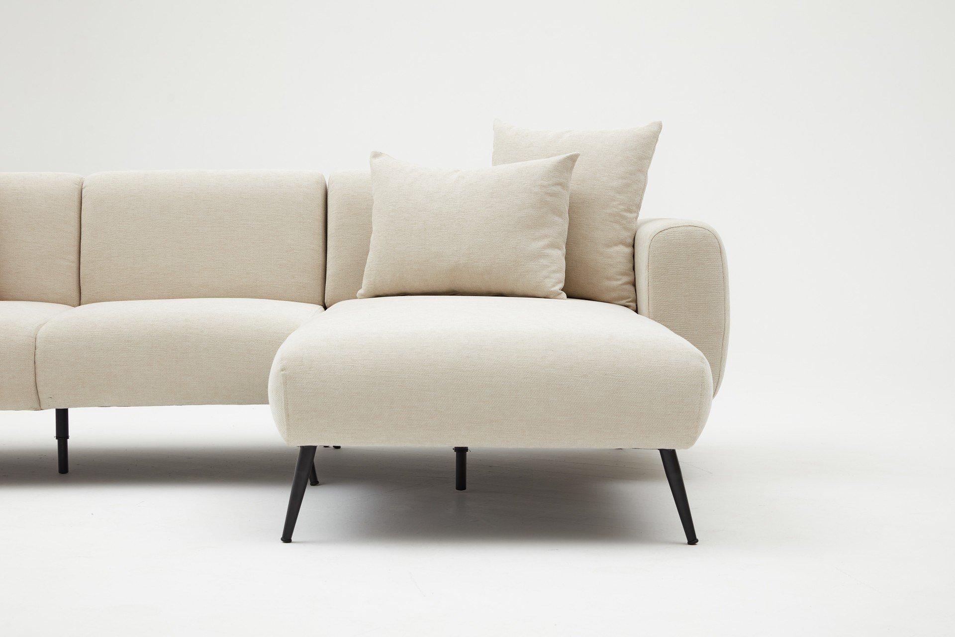 Side Sofa Récamiere Rechts Creme 5