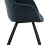 Alunda Chair Metal Velvet Dark Blue 4