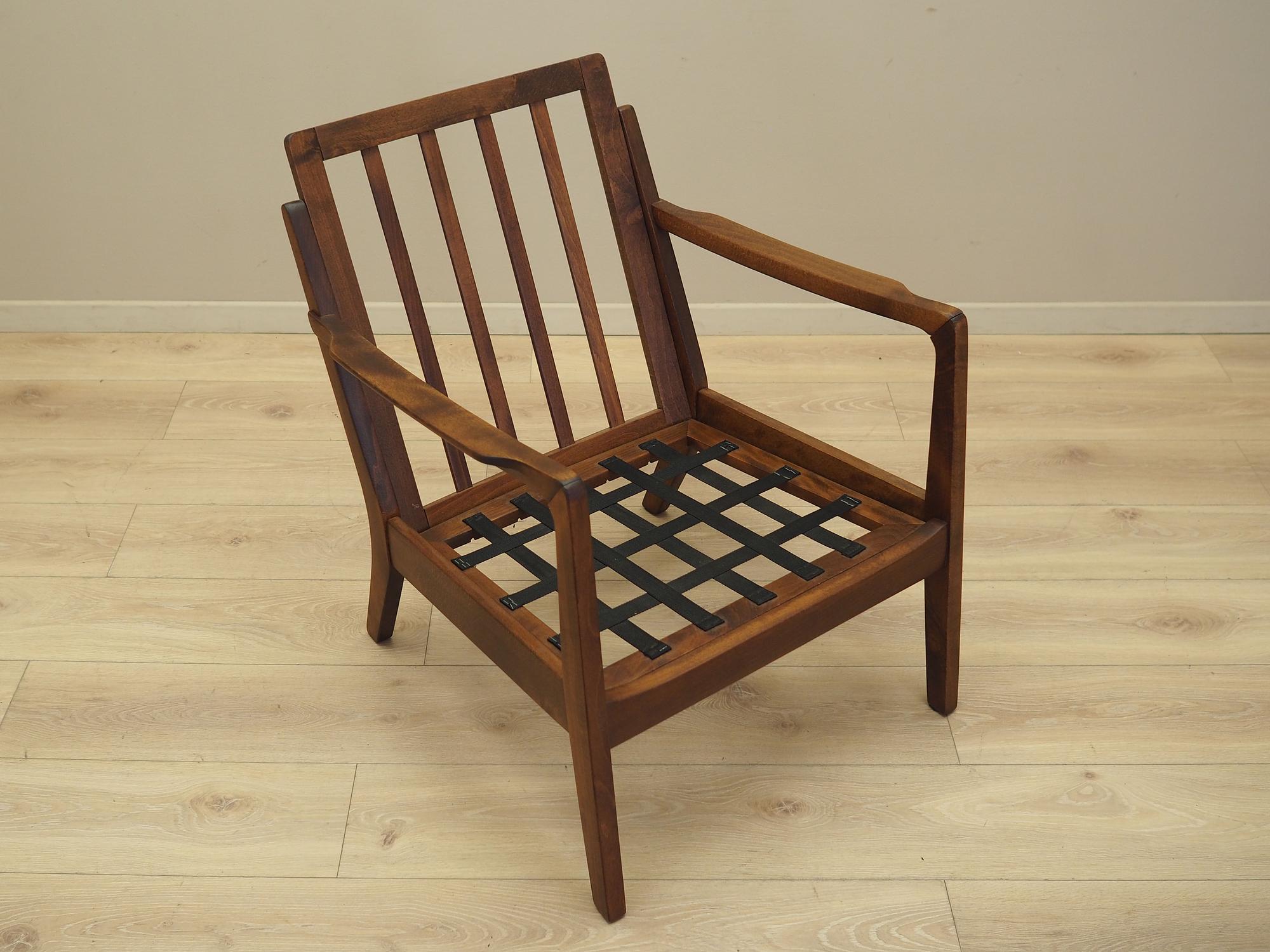 Armchair beech wood 1970s 13