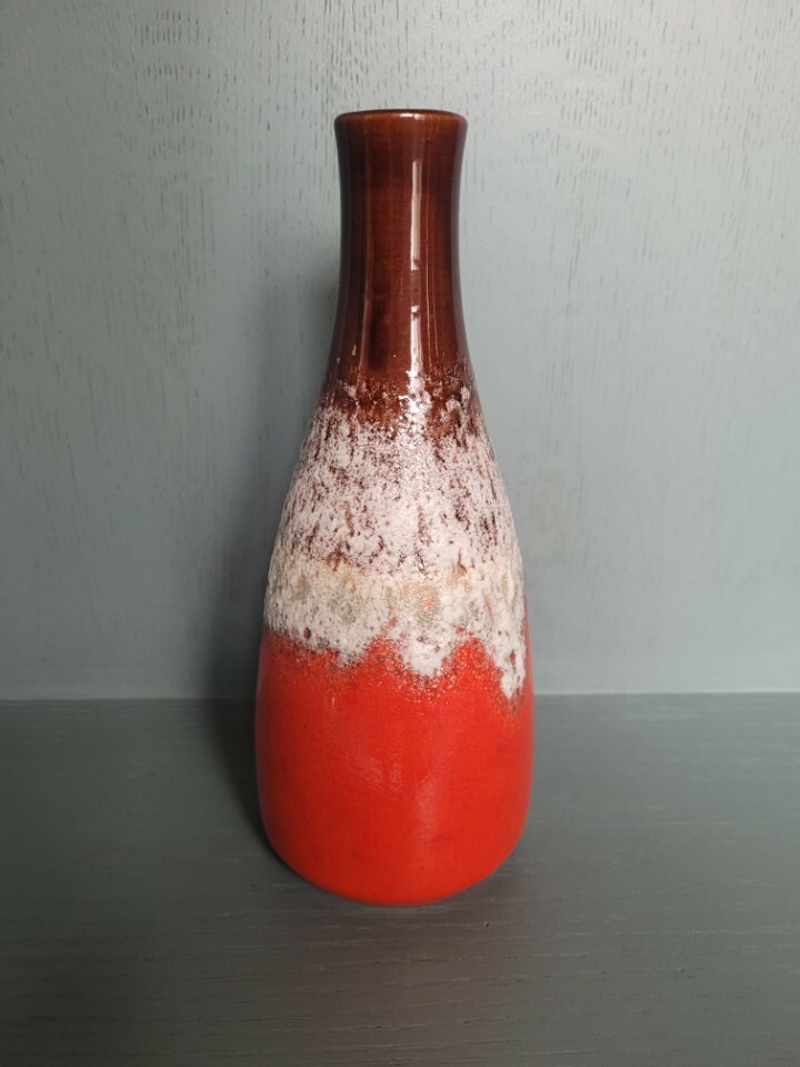 Vintage Vase Keramik Mehrfarbig  2