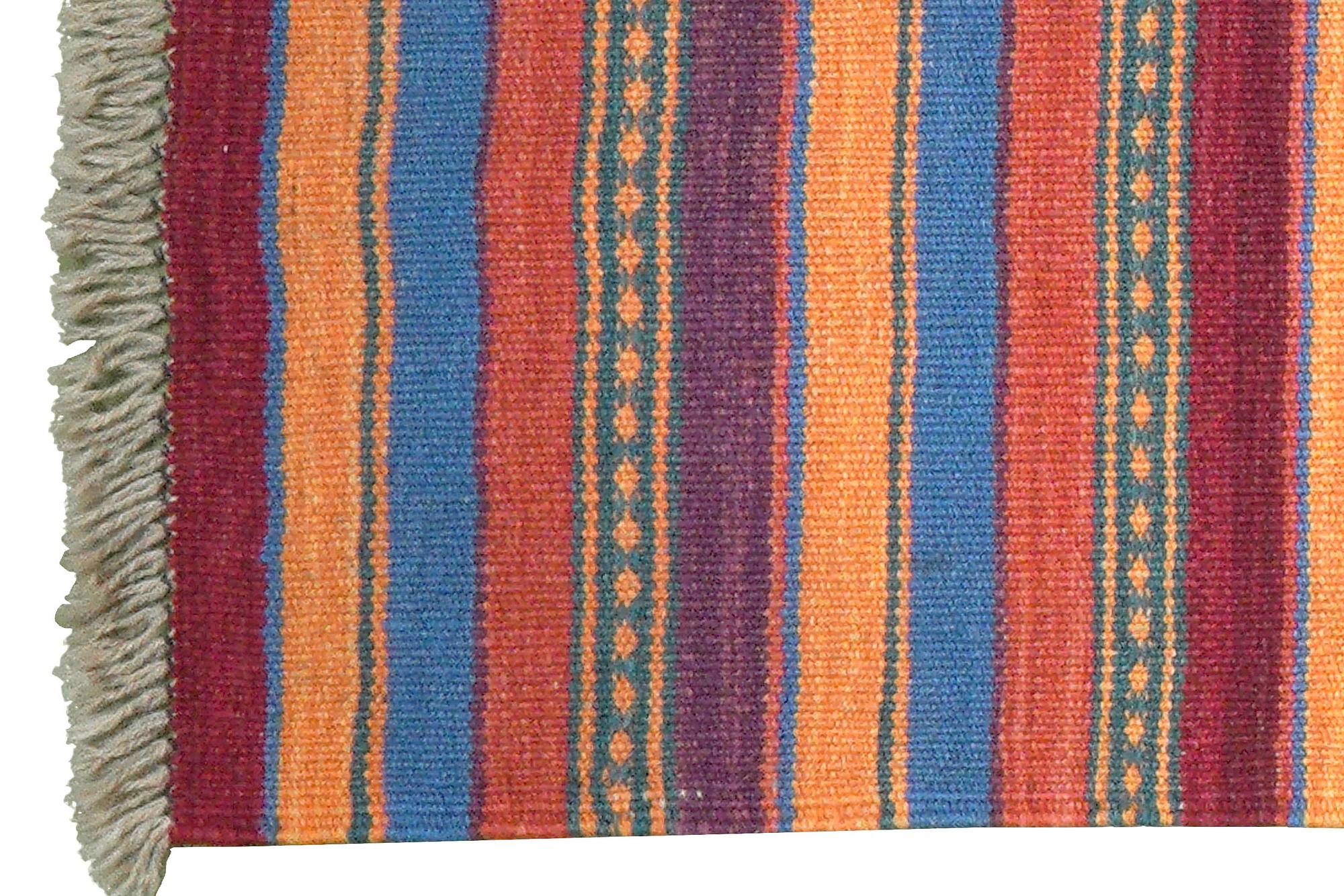 Tappeto Kilim Gashgai Lana Multicolore 1