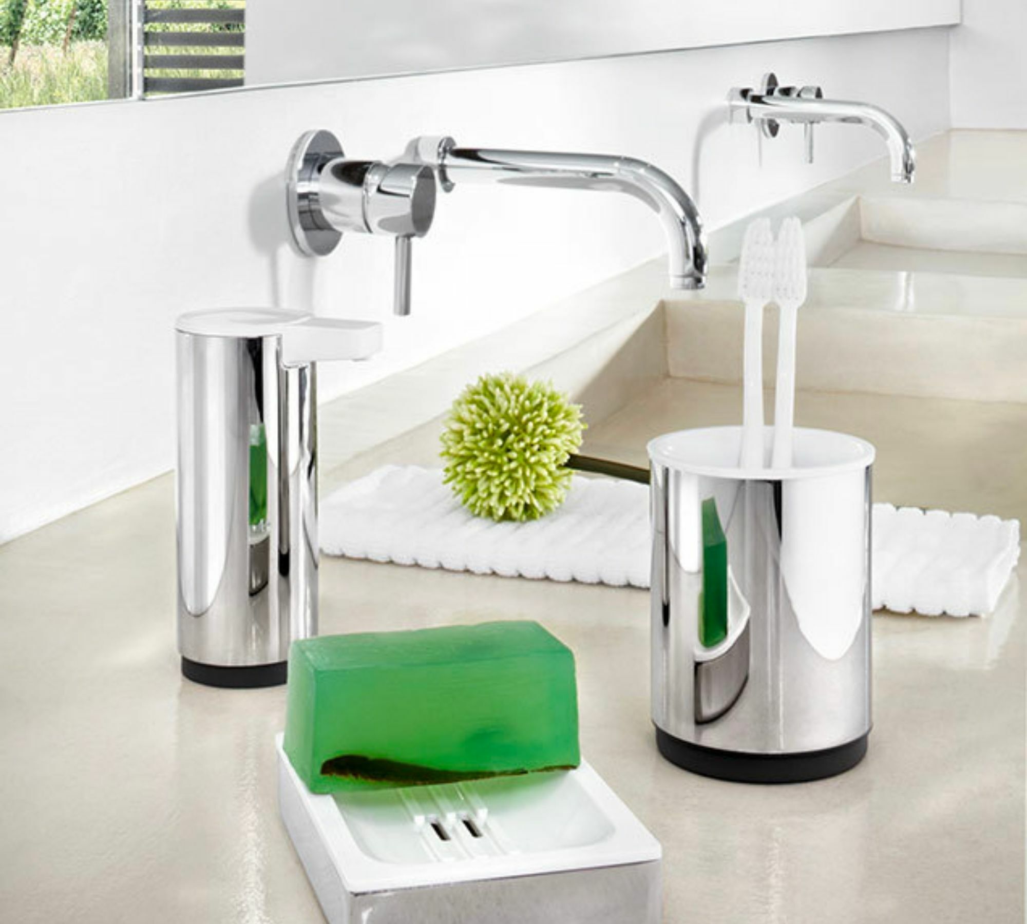 Sento Seifenspender Edelstahl Silber 1