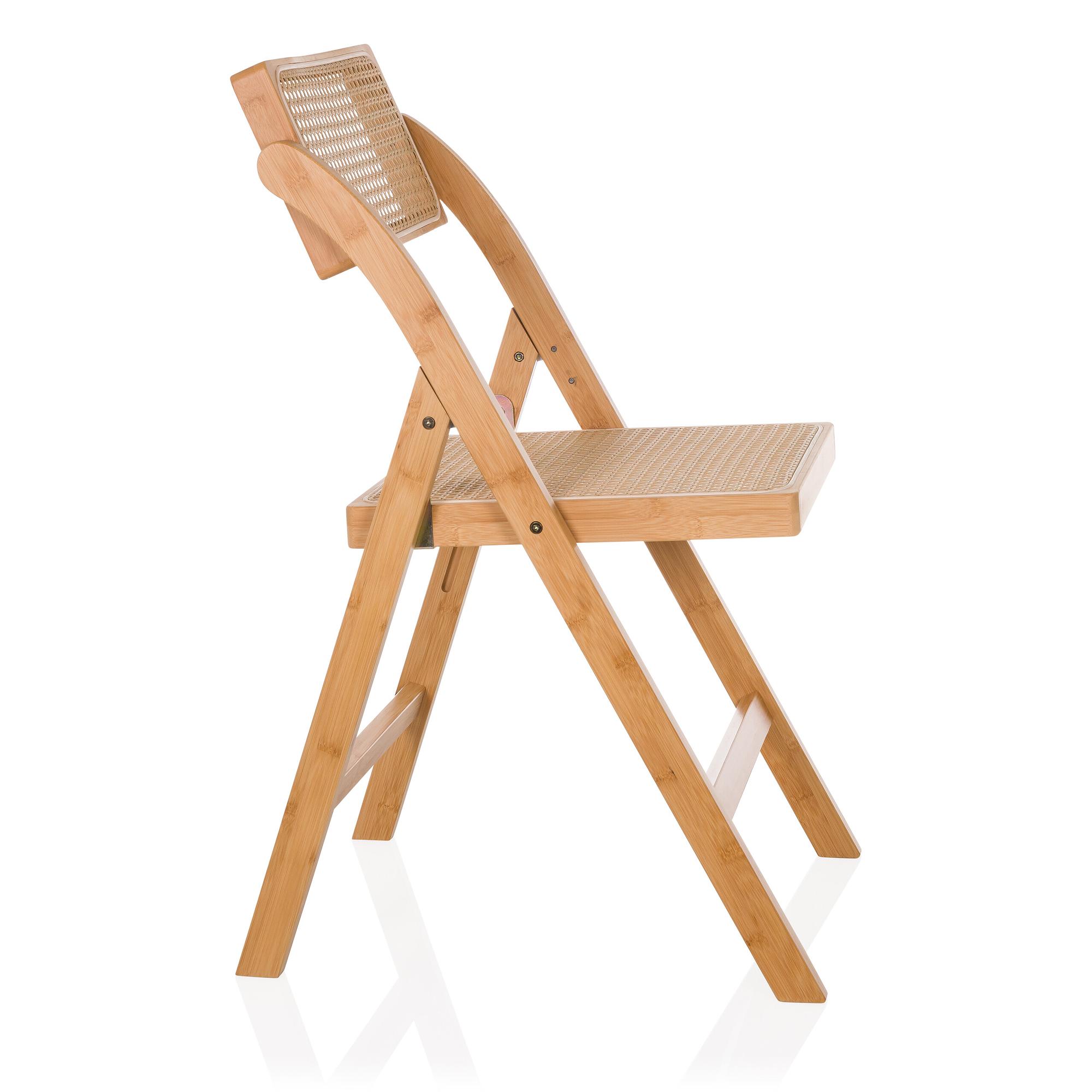 TUDELA BAMBOO Klappstuhl Rattan 6