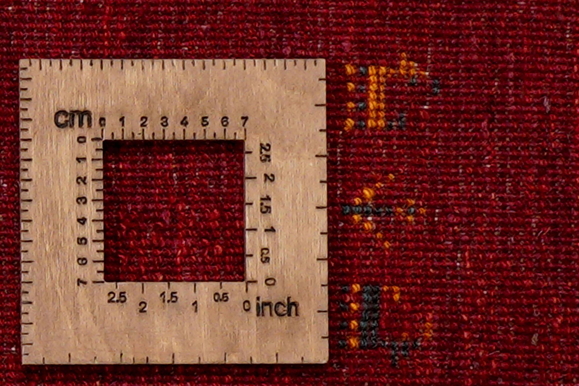 Rizbaf Gabbeh-Teppich Wolle Rot 6