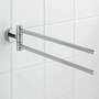 Towel holder metal silver 1