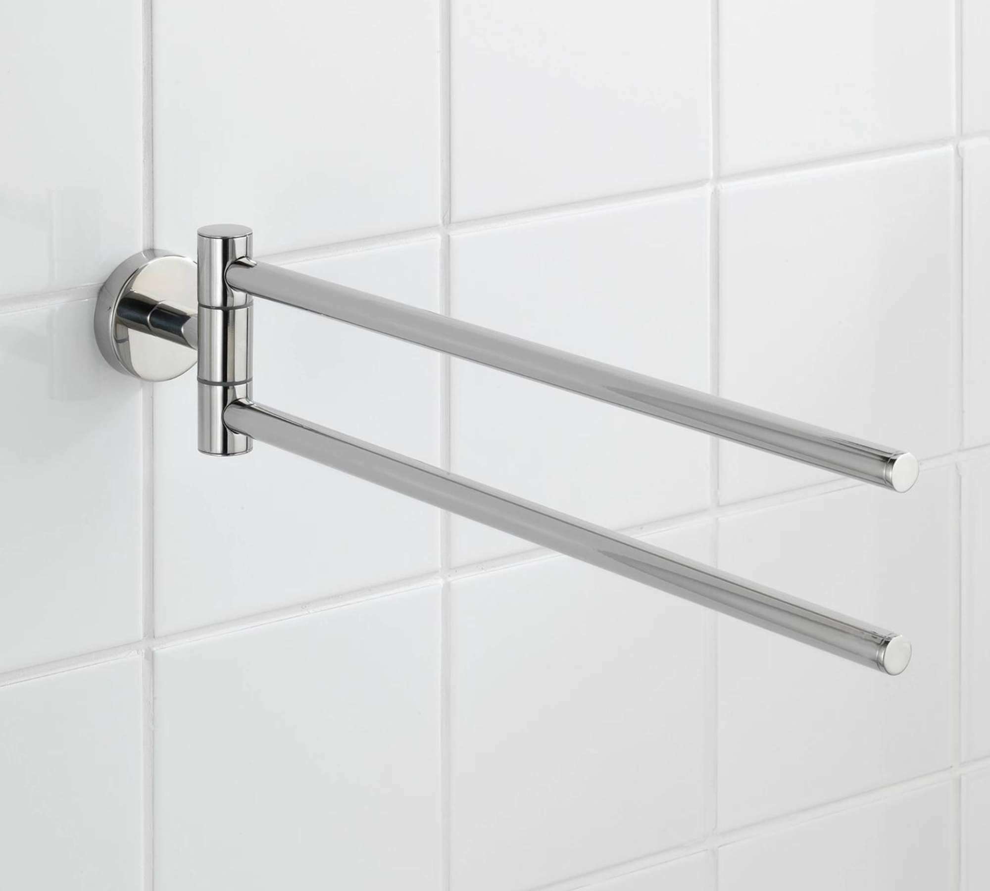 Towel holder metal silver 1