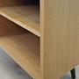 Vintage Bookshelf Ash Wood Brown 1970s 14