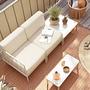 Hadley Outdoor 1-Seater Module Left Marzipan 4