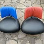 2x Pallone Sessel Leder Chrom Schwarz 0