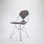 Vitra DKR Wire Stuhl Metall Stoff Grau 0