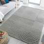Wollteppich im Zen-Garten Design Beige 170x120 4