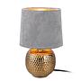Table lamp velvet ceramic 1-light 0