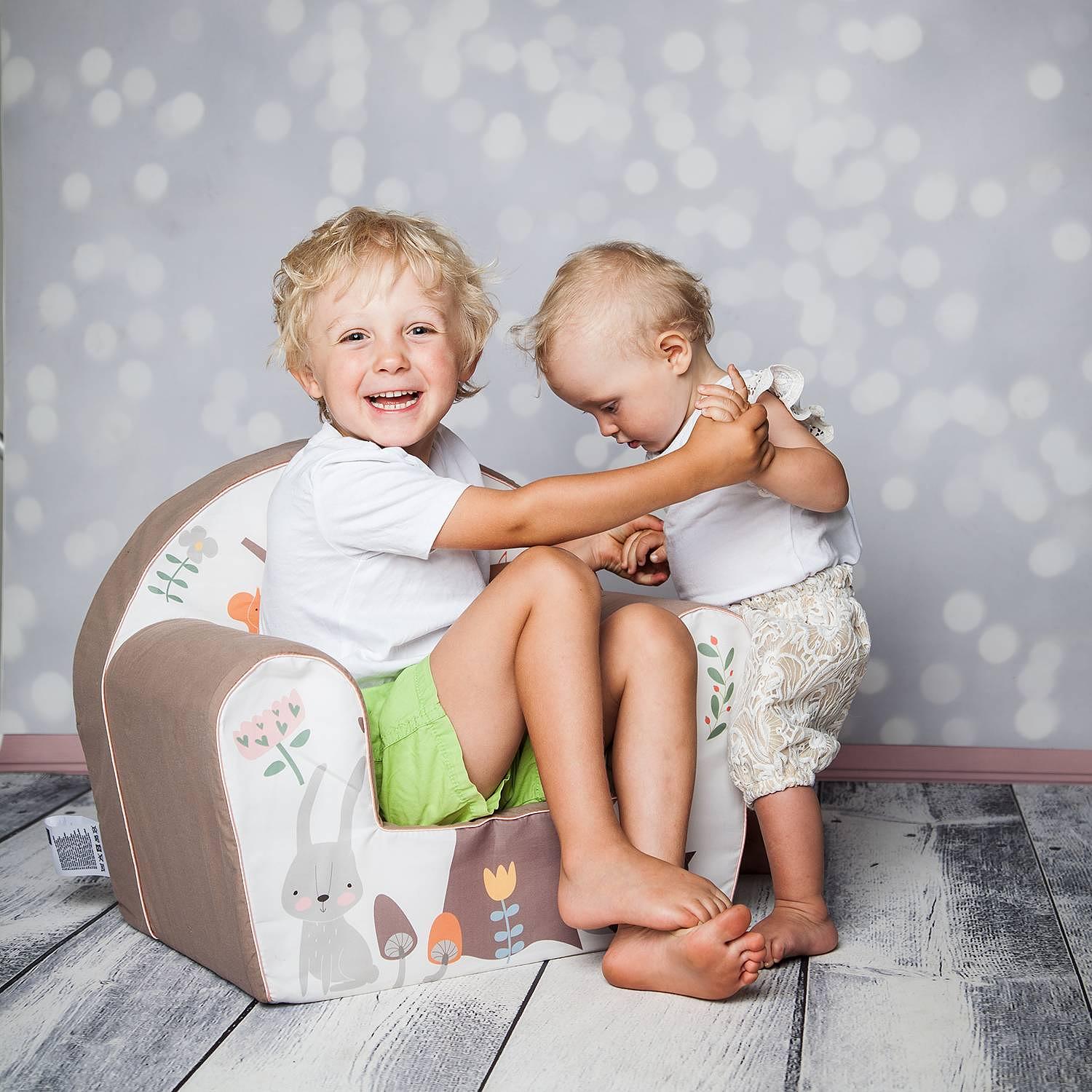 Kindersessel Forest Braun Baumwollstoff 34 x 42 x 51 cm 2