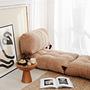 Fold Velvet Armchair Sofa Bed 1-Seater Camel 3