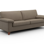 Diego Sofa 3-Sitzer Leder Grau 1