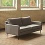 Anna Sofa 2-Sitzer Straight Latte Black 0