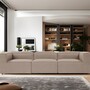 Valentina Sofa 3-Sitzer Braun 2