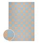 Indoor/Outdoor Rug COLOUR CLASH Checkered Polypropylene Blue Beige 118 x 180 cm 0