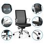 PROVIDER NET Swivel Office Chair with Casters Fabric Black 2