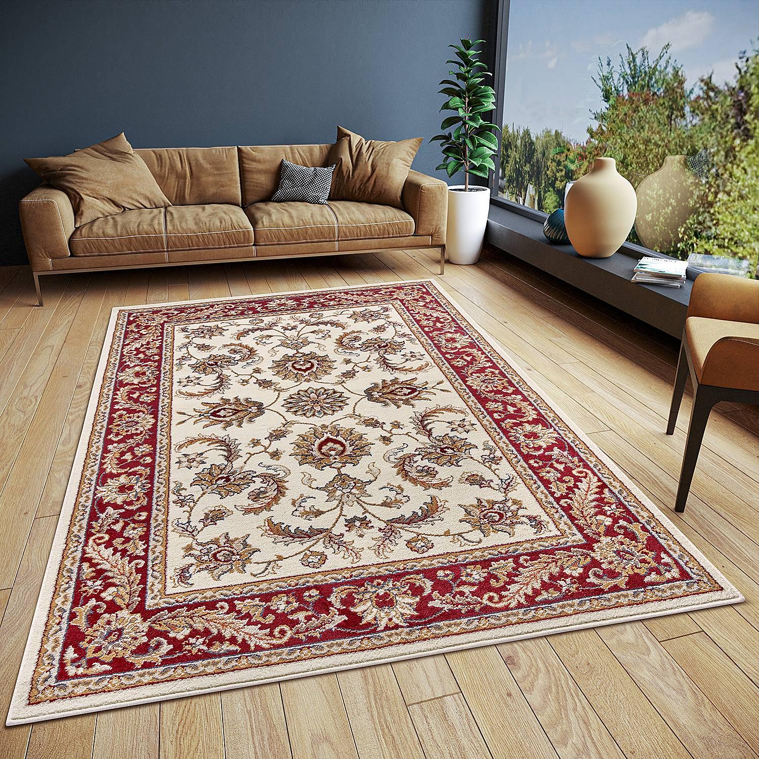 Reni Orientteppich Beige Rot 120 x 170 cm 0