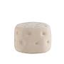 Benjamin Pouf Samt Beige Ø55cm 7