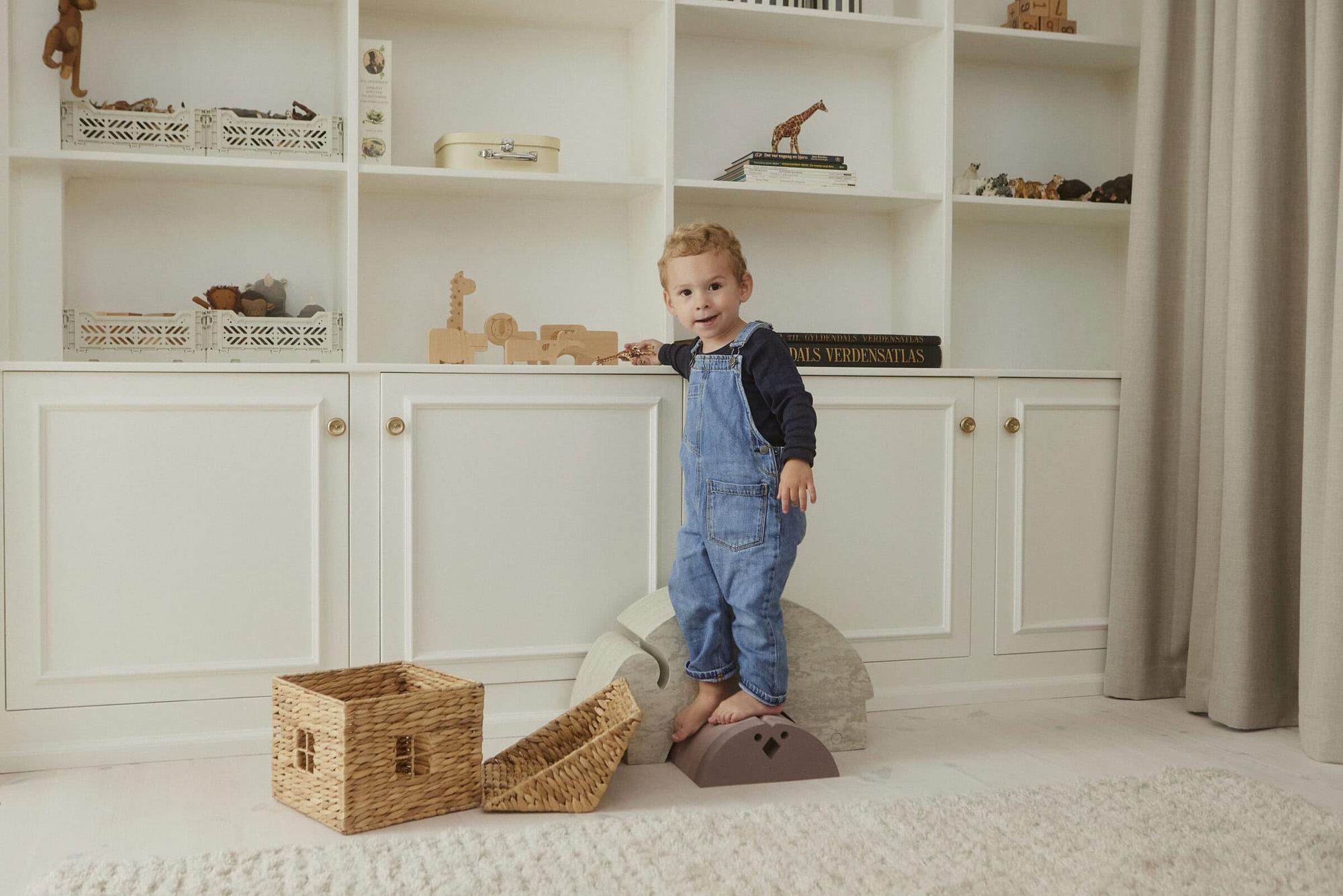 Elefant Großer Hocker Beige 3