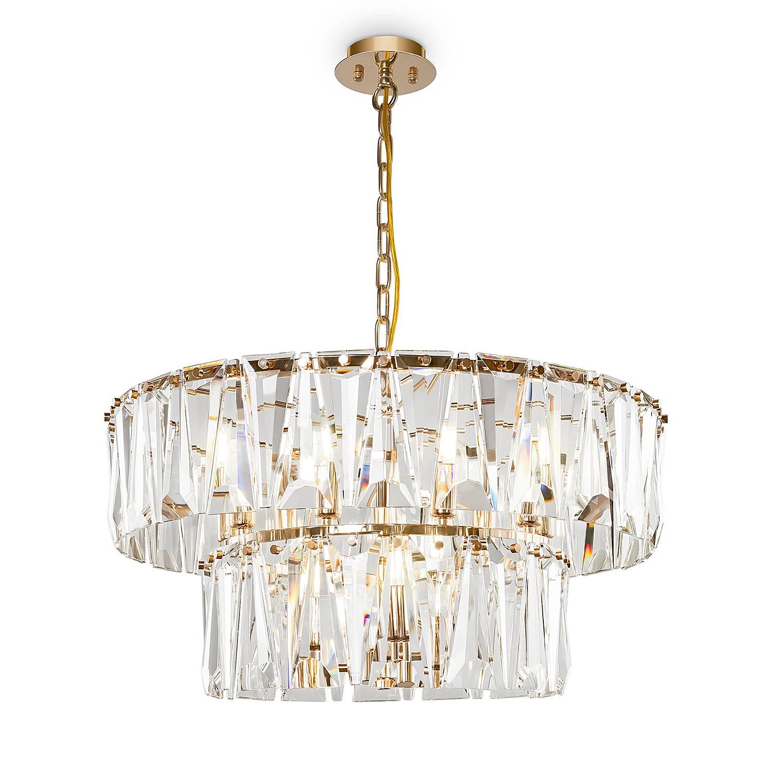 Puntes Pendelleuchte 12-flammig Typ B Kristallglas Gold 3