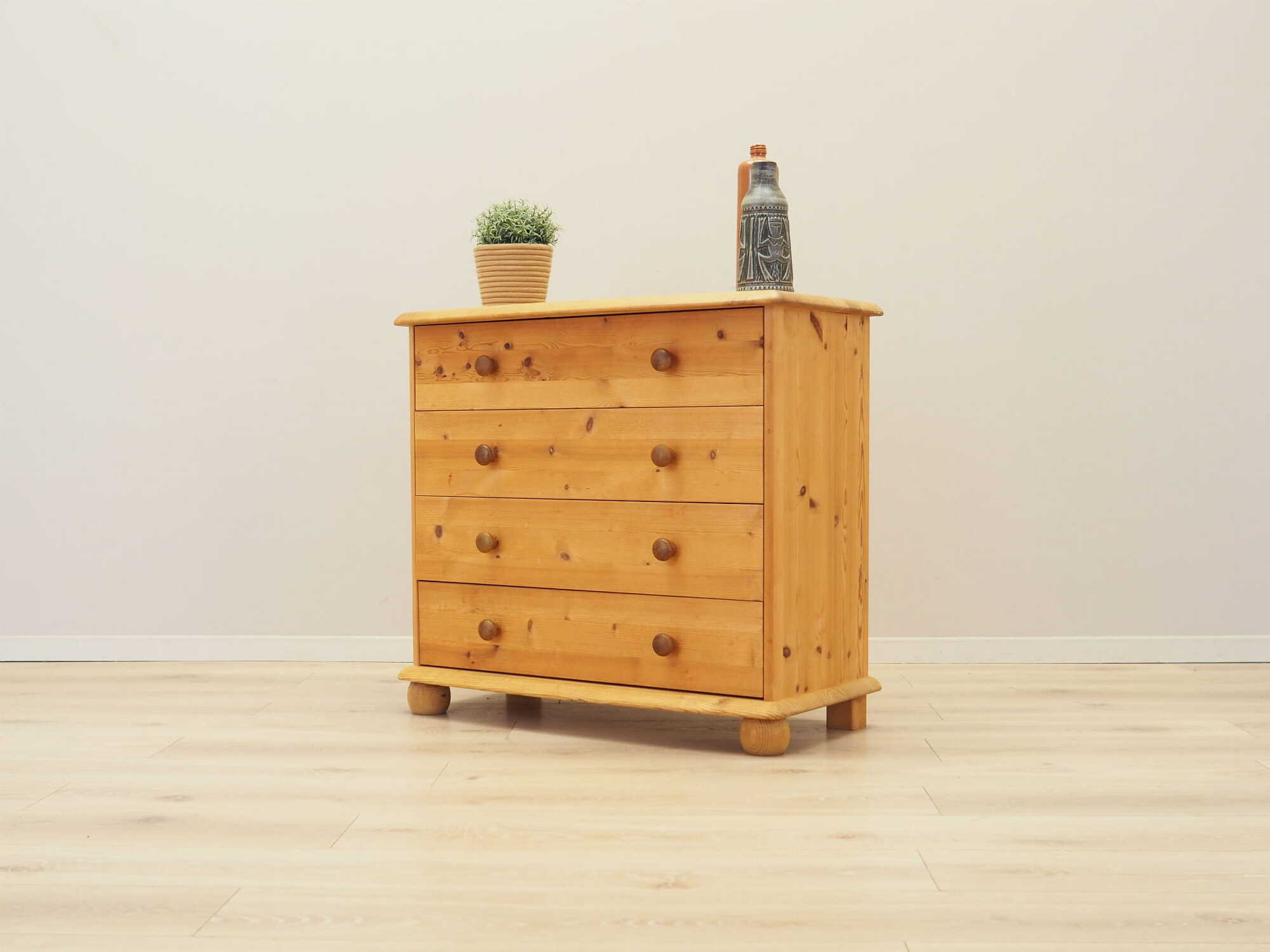 Chest of drawers Pine wood Brown 2