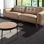 2111 Couchtisch Rattan Edelstahl Braun 1