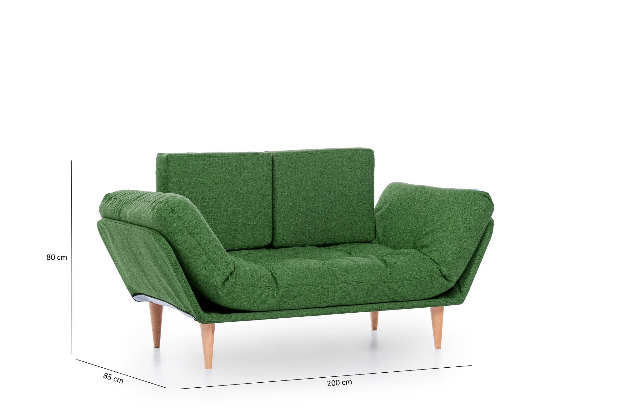 Nina Daybed Sofa Bed 3-seater Green 8
