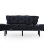 Nitta Triple Sofa Bed 3-Seater Black 5
