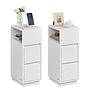 Dagiri Set of 2 Nightstands White 1