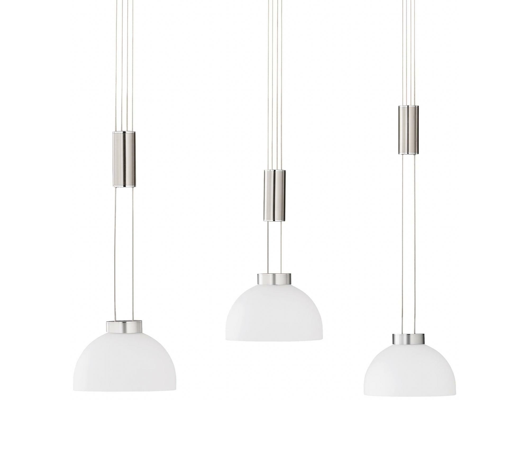 LED-Pendelleuchte 2-flammig Silber 0