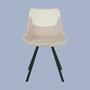 2x Esszimmerstuhl Webstoff Beige 1