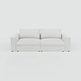 Flayr Sofa 4-Sitzer Webstoff Weiß 1