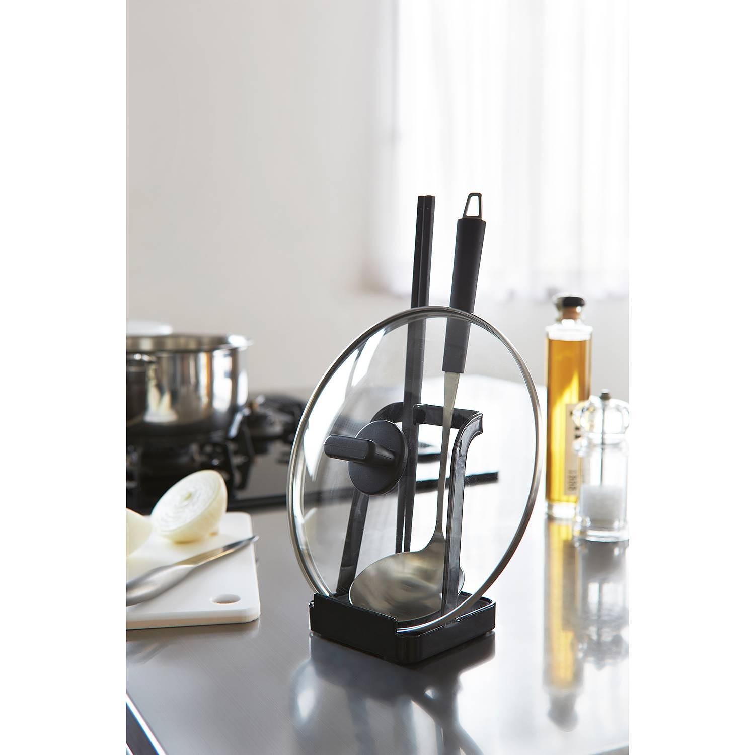 Tower  Kochlöffelablage Stahl Schwarz 2