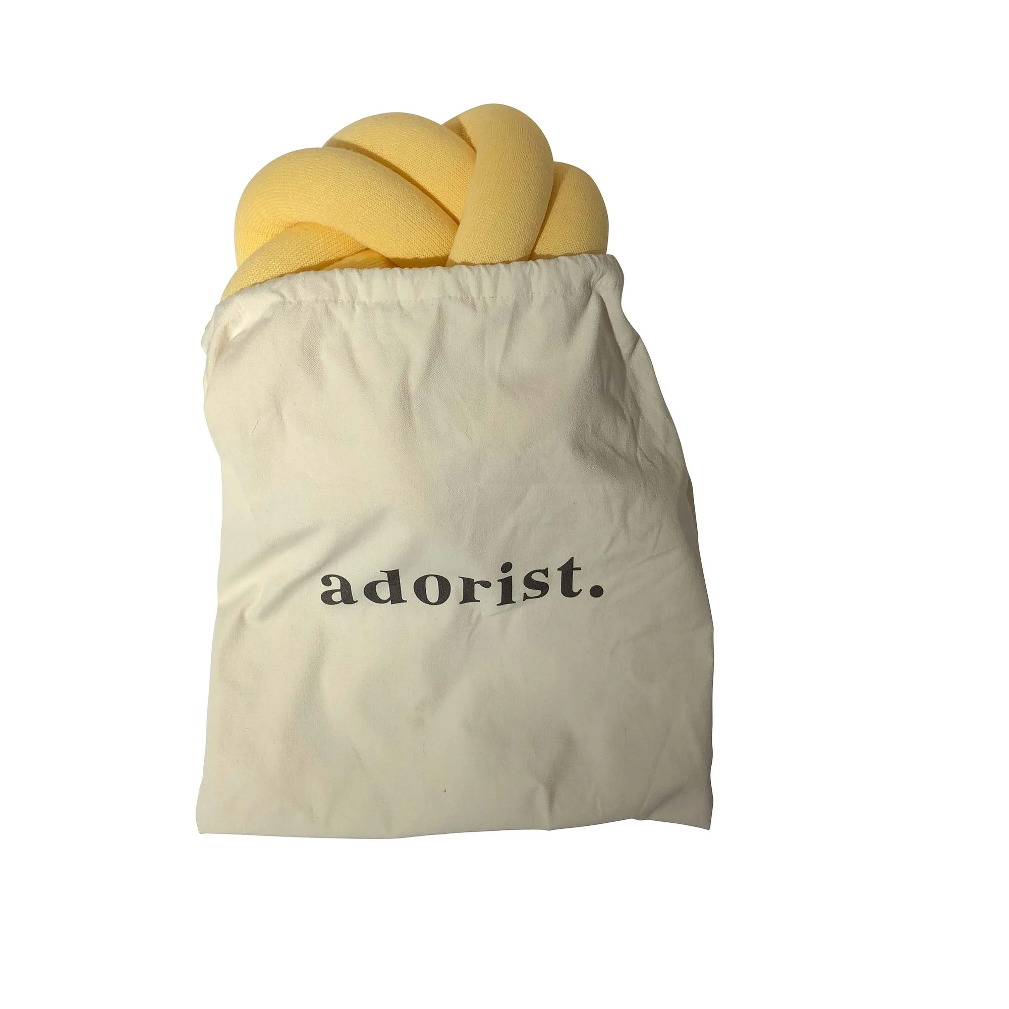 Knot pillow Textile Yellow 3