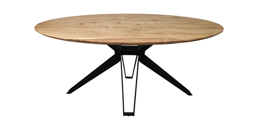 Ovale Zurich Tischplatte Akazienholz 4