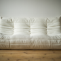Togo Sofa 3-seater Bouclé White 1
